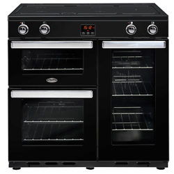 Belling Cookcentre 90EI Electric Range Cooker With Induction Hob Black